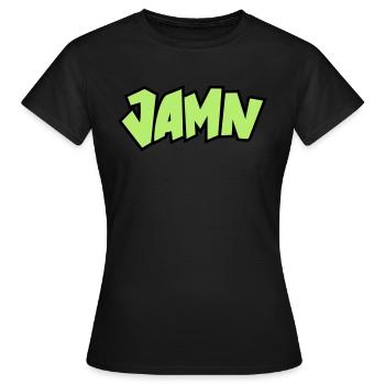Jammin' JAMN Jamming in tha name of the Lord - Frauen T-Shirt - Schwarz - Vorne - AI Model Female 172 dark (172cm)