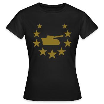 tank star - Frauen T-Shirt - Schwarz - Vorne - AI Model Female 172 dark (172cm)