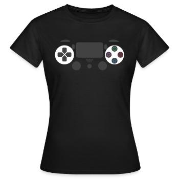 Joystick of video games 1 - Women's T-Shirt - black - Front - AI Model Female 172 dark (172cm)