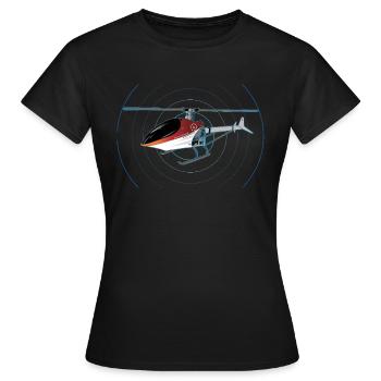 Hubschrauber - Frauen T-Shirt - Schwarz - Vorne - AI Model Female 172 dark (172cm)