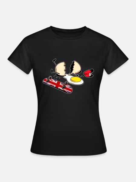 Ei knacken - Frauen T-Shirt - Schwarz