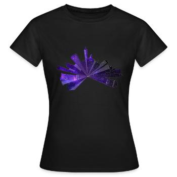 Streetart, Graffiti, Urbain, Ville, Art - T-shirt Femme - noir - Devant - AI Model Female 172 dark (172cm)