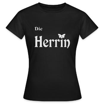 Mme Domina - T-shirt Femme - noir - Devant - AI Model Female 172 dark (172cm)