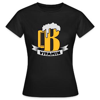 B vitamin - Frauen T-Shirt - Schwarz - Vorne - AI Model Female 172 dark (172cm)