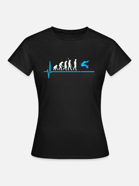 weitsprung leichtathletik Weitspringer - Frauen T-Shirt - Schwarz