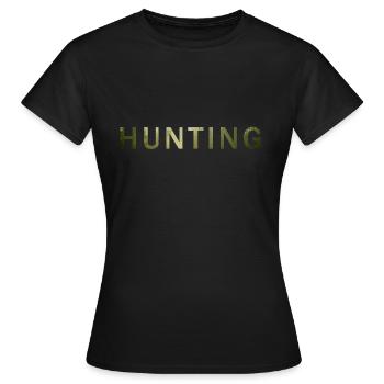 Hunting, hunting - Women's T-Shirt - black - Front - AI Model Female 172 dark (172cm)