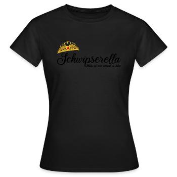 Schwipserella Malle Party Mädelstour feiern saufen - Frauen T-Shirt - Schwarz - Vorne - AI Model Female 172 dark (172cm)