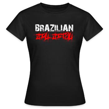 Jiu Jitsu brésilien MMA - T-shirt Femme - noir - Devant - AI Model Female 172 dark (172cm)