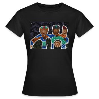 Friendship - Women's T-Shirt - black - Front - AI Model Female 172 dark (172cm)