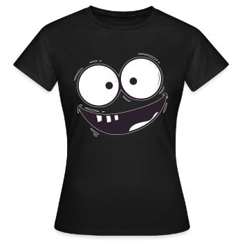Der Grinse Mann - Frauen T-Shirt - Schwarz - Vorne - AI Model Female 172 dark (172cm)