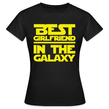 Beste Freundin in der Galaxis - Frauen T-Shirt - Schwarz - Vorne - AI Model Female 172 dark (172cm)