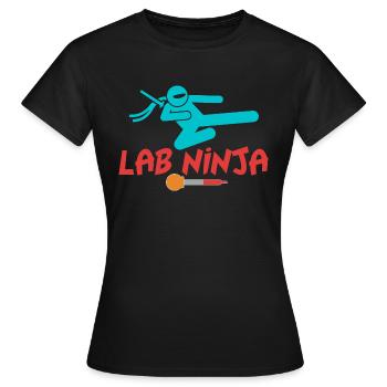 LAB NINJA - MEDICAL LAB TECHNICIAN - Women's T-Shirt - black - Front - AI Model Female 172 dark (172cm)