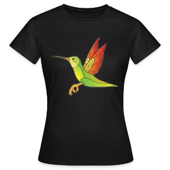 Fingerkries reingeschaut Vogel für Vogel-Fans - Frauen T-Shirt - Schwarz - Vorne - AI Model Female 172 dark (172cm)