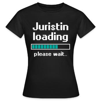 Lawyer loading law justice profession gift - Women's T-Shirt - black - Front - AI Model Female 172 dark (172cm)