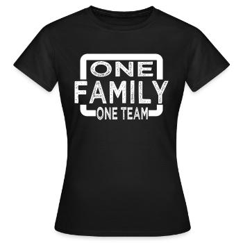 voyage en famille fête de Noël défenseur de la famille - T-shirt Femme - noir - Devant - AI Model Female 172 dark (172cm)