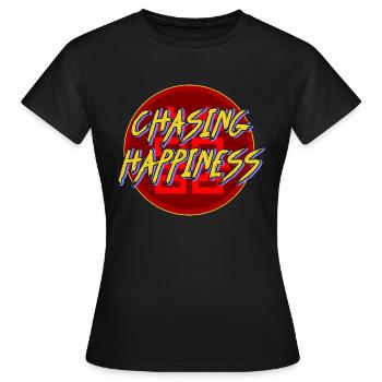 à la poursuite du bonheur - T-shirt Femme - noir - Devant - AI Model Female 172 dark (172cm)