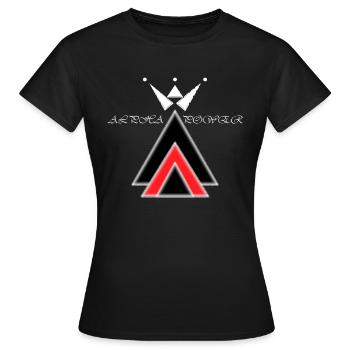 Alpha Power - Women's T-Shirt - black - Front - AI Model Female 172 dark (172cm)