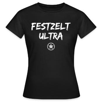 Festzelt Ultra - Frauen T-Shirt - Schwarz - Vorne - AI Model Female 172 dark (172cm)