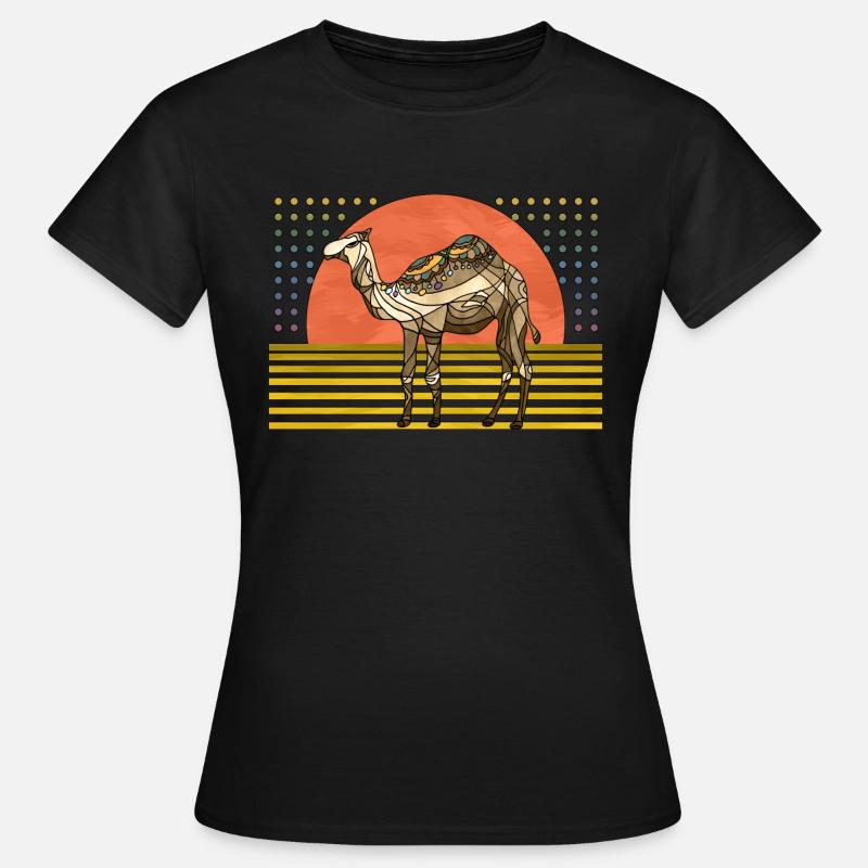 Kamel - Frauen T-Shirt - Schwarz
