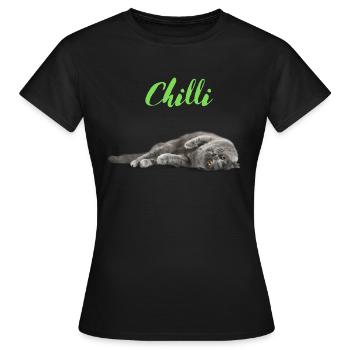 Chilli - Frauen T-Shirt - Schwarz - Vorne - AI Model Female 172 dark (172cm)