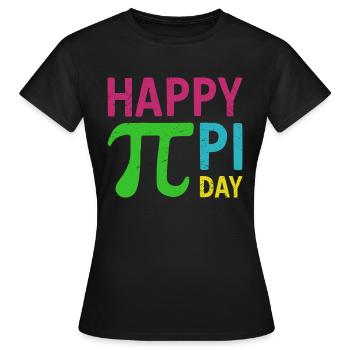 Math Happy Pi Day Pi - T-shirt Femme - noir - Devant - AI Model Female 172 dark (172cm)