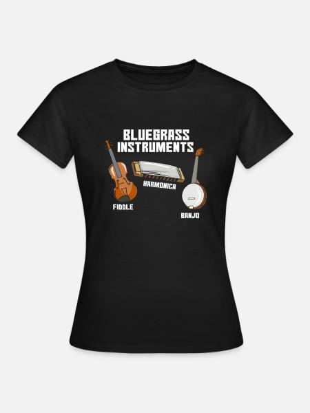 Blaue Musik - Frauen T-Shirt - Schwarz