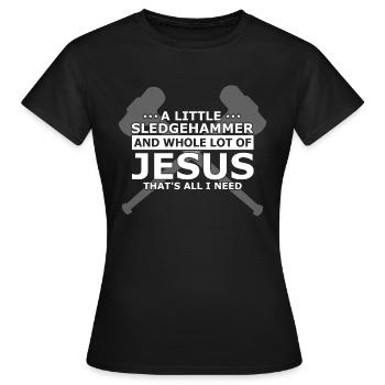 Hausabriss und Renovierungs Design - Frauen T-Shirt - Schwarz - Vorne - AI Model Female 172 dark (172cm)
