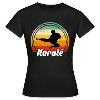 Karaté - T-shirt Femme - noir - Devant - AI Model Female 172 dark (172cm)
