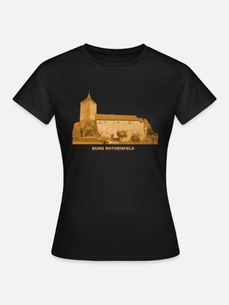 Rothenfels Burg Jugendburg Unterfranken Bayern - Frauen T-Shirt - Schwarz