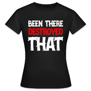 Été là détruit que 9 - T-shirt Femme - noir - Devant - AI Model Female 172 dark (172cm)