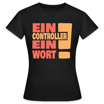 Controller - Frauen T-Shirt - Schwarz - Vorne - AI Model Female 172 dark (172cm)