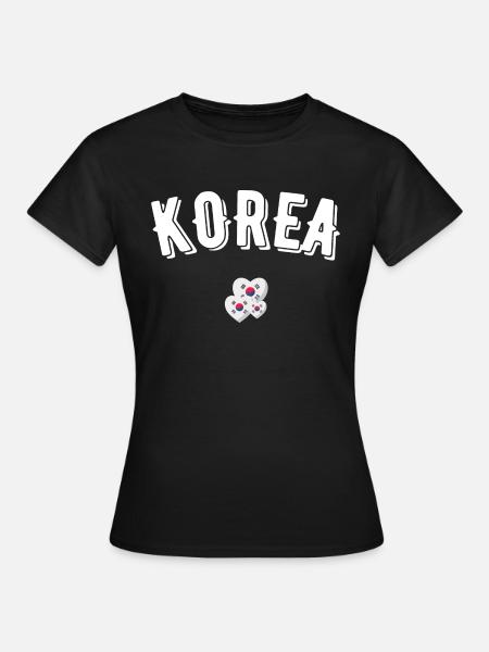 Korea - Frauen T-Shirt - Schwarz