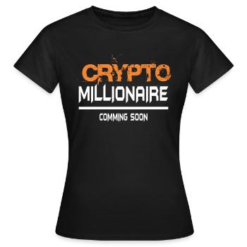 Bitcoin Trading Crypto Stocks - T-shirt Femme - noir - Devant - AI Model Female 172 dark (172cm)