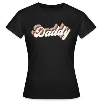 daddy vintage - T-shirt Femme - noir - Devant - AI Model Female 172 dark (172cm)