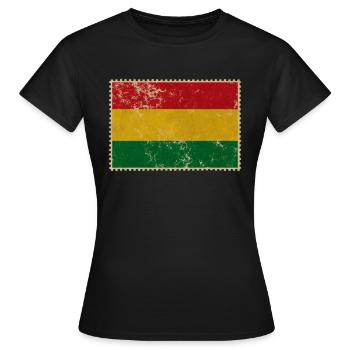 Bolivien - Frauen T-Shirt - Schwarz - Vorne - AI Model Female 172 dark (172cm)