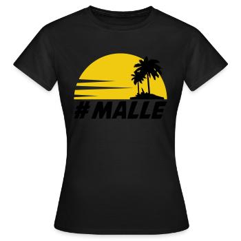 Malle - T-shirt Femme - noir - Devant - AI Model Female 172 dark (172cm)