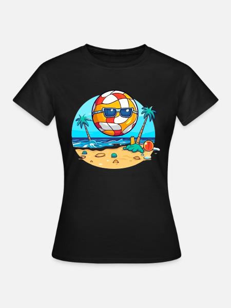 Oko der Beachvolleyball - Frauen T-Shirt - Schwarz