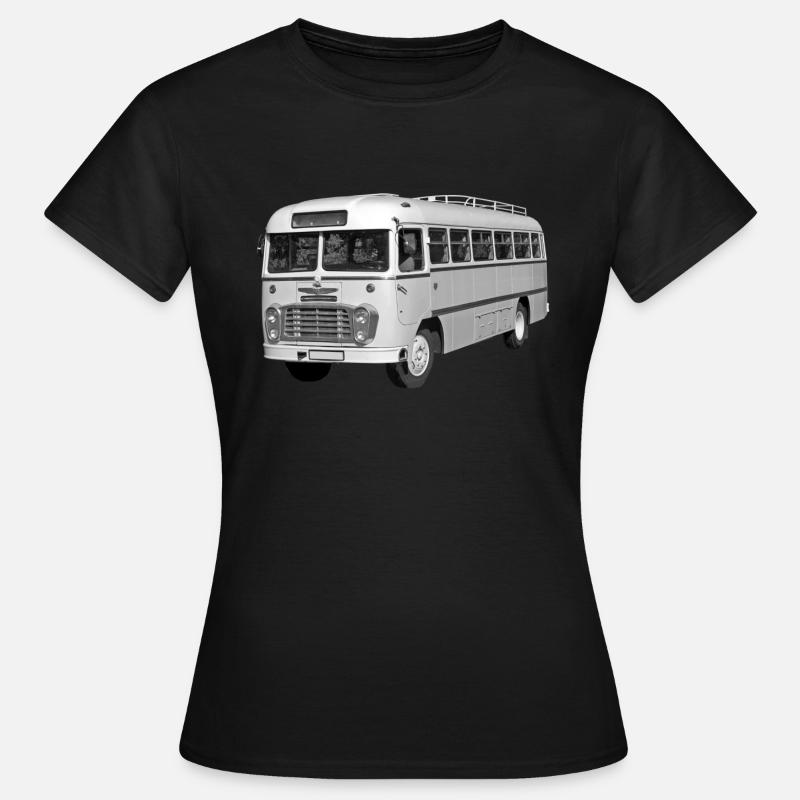 Bus Ikarus 31 Ungarn DDR Ostalgie Oldtimer - Frauen T-Shirt - Schwarz