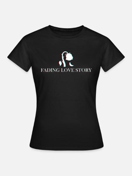 Histoire d’amour qui s’estompe - T-shirt Femme - noir