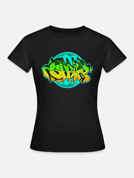 Spray Grafitti - Frauen T-Shirt - Schwarz
