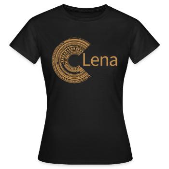 Pour Lena - T-shirt Femme - noir - Devant - AI Model Female 172 dark (172cm)