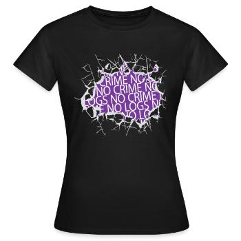 Analyste Hacker anonyme crypter mais je le fais - T-shirt Femme - noir - Devant - AI Model Female 172 dark (172cm)