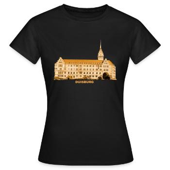 Mairie de Duisbourg - T-shirt Femme - noir - Devant - AI Model Female 172 dark (172cm)