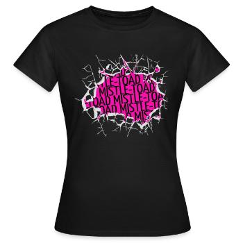Dinosaur Fan Fun Génial Bodybuilder - T-shirt Femme - noir - Devant - AI Model Female 172 dark (172cm)
