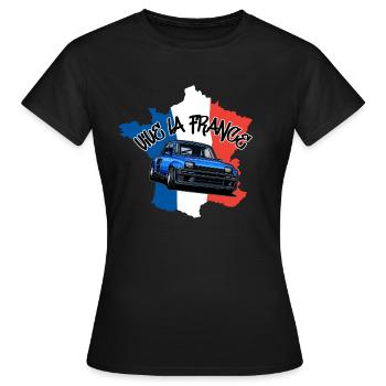 Vive la France Nationalfarben Fête Nationale - Frauen T-Shirt - Schwarz - Vorne - AI Model Female 172 dark (172cm)