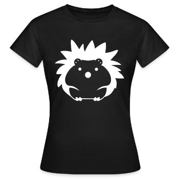 Hérisson - T-shirt Femme - noir - Devant - AI Model Female 172 dark (172cm)