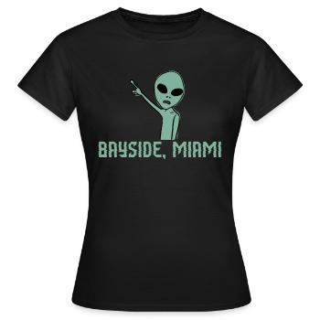 Bayside Miami Shadow Alien - Frauen T-Shirt - Schwarz - Vorne - AI Model Female 172 dark (172cm)