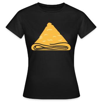 Crêpes Bretagne humour crêpe - T-shirt Femme - noir - Devant - AI Model Female 172 dark (172cm)