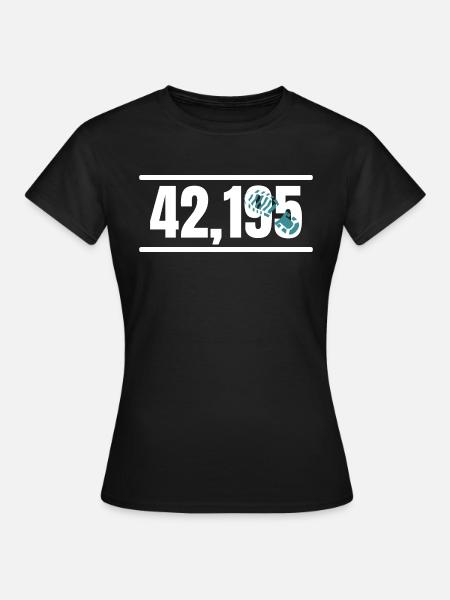 Marathon Running Jogging - Frauen T-Shirt - Schwarz