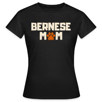 Bernese MomGifts. Bernese Mountain Dog - Women's T-Shirt - black - Front - AI Model Female 172 dark (172cm)